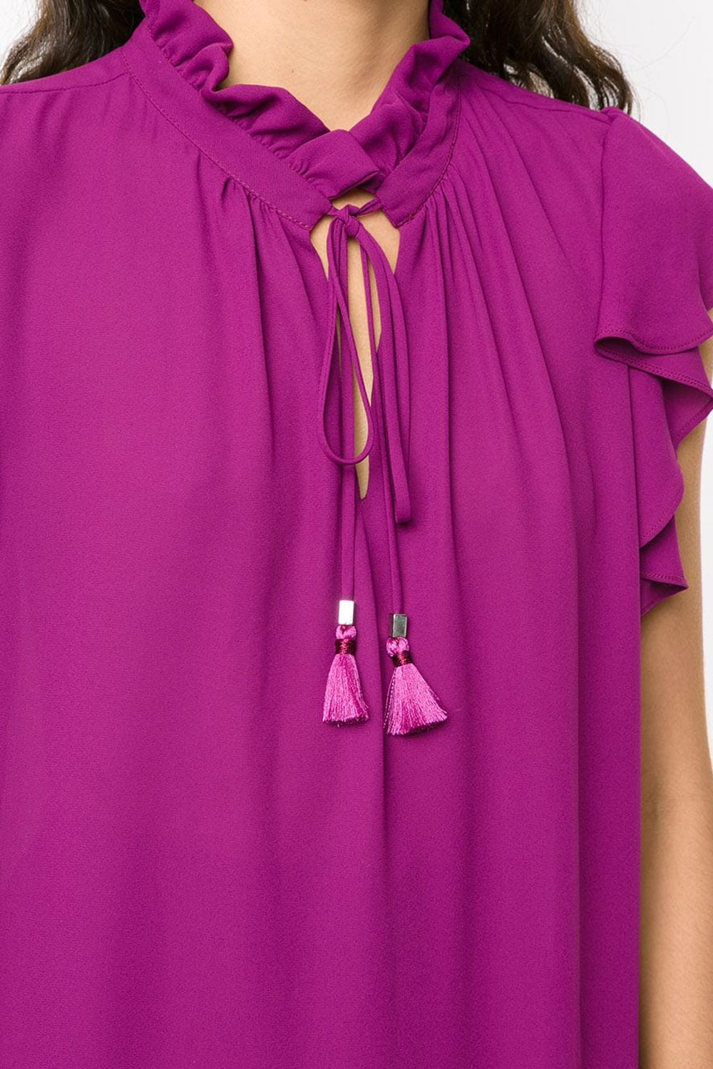 Blusa cor fucsia Clearance